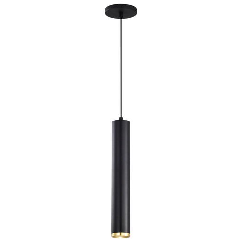 Century LED Pendant in Matte Black / Brushed Brass (72|62-818)