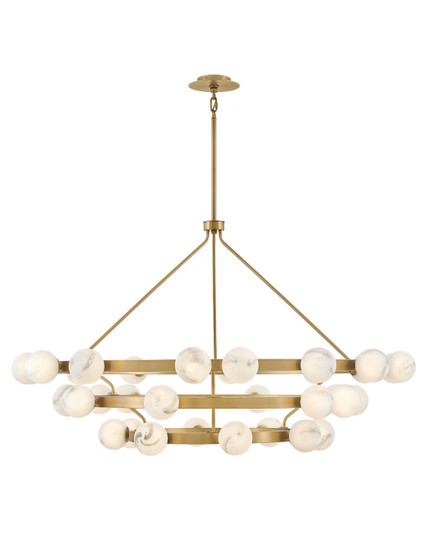 Selene LED Chandelier in Lacquered Brass (138|FR41908LCB)