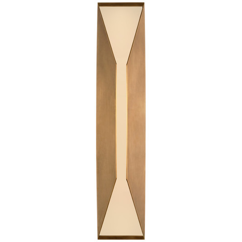 Stretto LED Outdoor Wall Sconce in Antique-Burnished Brass (268|KW 2723AB-FG)