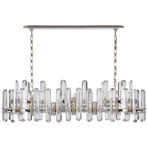 Bonnington 24 Light Linear Chandelier in Hand-Rubbed Antique Brass (268|ARN 5127HAB-ALB)