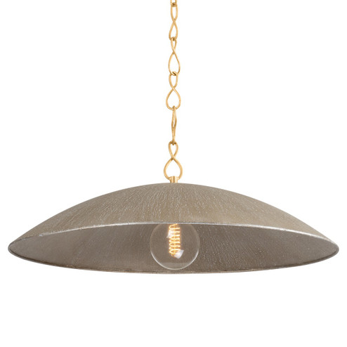 Eve One Light Pendant in Vintage Gold Leaf/ Textured Warm Silver Leaf (70|BKO1401-VGL/TWL)