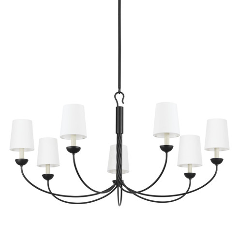 Montpelier Seven Light Chandelier in Aged Iron (70|5307-AI)