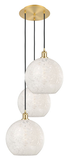 Ballston LED Pendant in Satin Gold (405|113B-3P-SG-G1216-12WM)