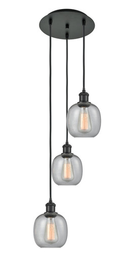 Ballston LED Pendant in Matte Black (405|113B-3P-BK-G104)