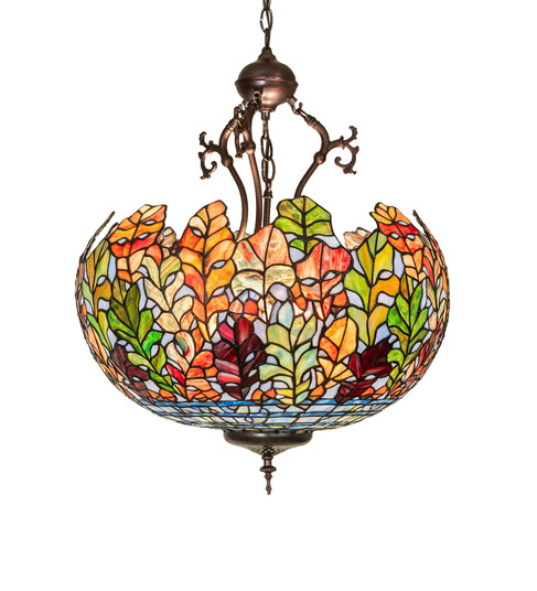 Leaf Three Light Pendant in Mahogany Bronze (57|268656)