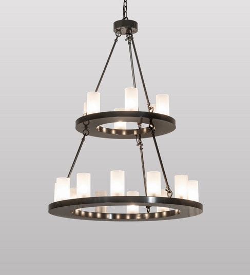 Loxley 18 Light Chandelier in Black Metal (57|267118)