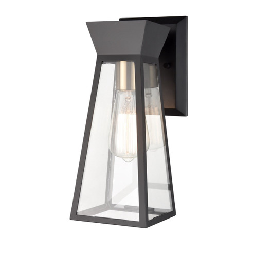 Lucian One Light Wall Sconce in Black and Brushed Brass (78|AC11857BK)