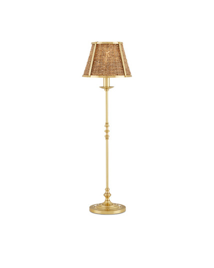 Deauville One Light Table Lamp in Polished Brass/Natural (142|6000-0900)