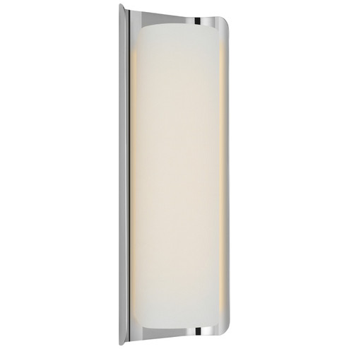 Penumbra LED Wall Sconce in Polished Nickel and Linen (268|WS 2074PN/L)