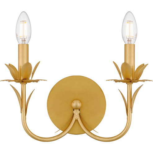 Maria Two Light Wall Sconce in Gold Leaf (10|MAA8712GFL)