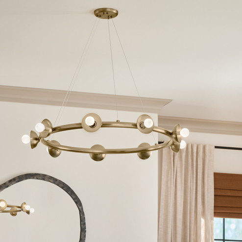 Palta Nine Light Chandelier in Champagne Bronze (12|52642CPZ)