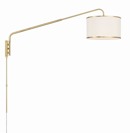 Mallory One Light Task Sconce in Soft Brass (60|MAL-601-SB)