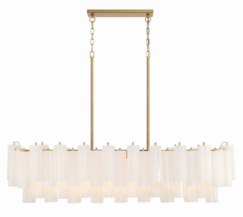 Addis 14 Light Chandelier in Aged Brass (60|ADD-317-AG-WH)