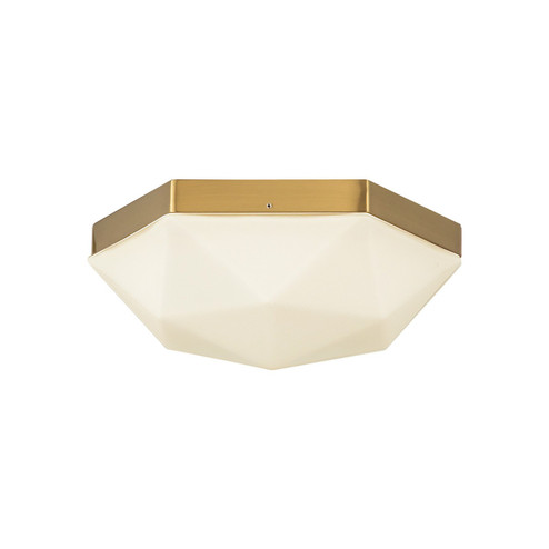 Krysta Two Light Flush Mount in Brushed Gold/Opal Glass (452|FM424512BGOP)