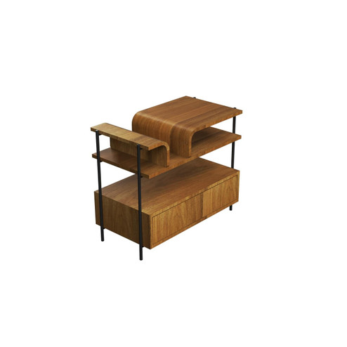 Cascade Bedside Table in Louro Freijo (486|F1029.09)