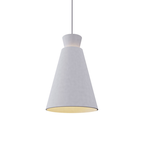Conical One Light Pendant in Organic White (486|1473.47)