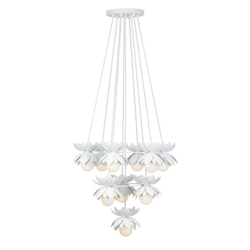 Pacha Ten Light Chandelier in White Cashmere (51|1-6914-10-47)