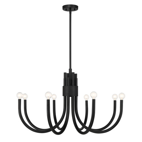 Sorrento Eight Light Chandelier in Matte Black (51|1-6680-8-89)