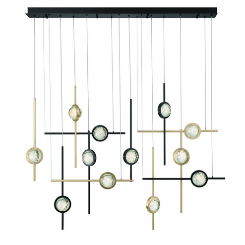 Barletta LED Chandelier in Gold-Black (40|47256-033)