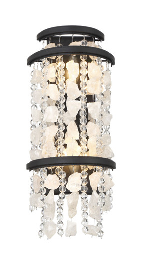 Shimmering Elegance Two Light Wall Sconce in Sand Coal (7|6702-66)