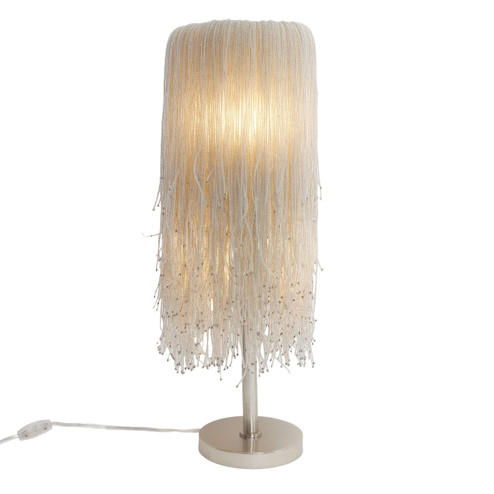 Crystal Reign Two Light Table Lamp in Nickle (29|N1512-613)