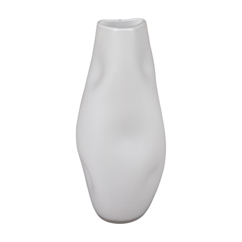 Dent Vase in White (45|H0047-10985)
