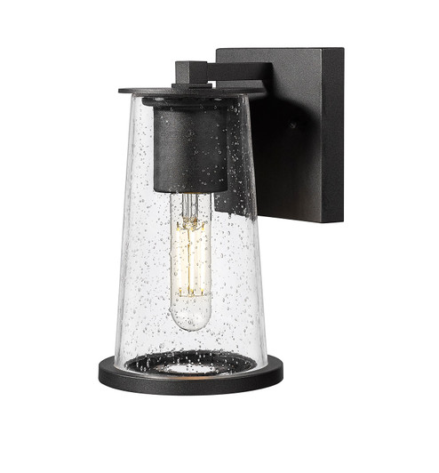 Bar Harbor One Light Outdoor Wall Mount in Sand Black (224|5004S-BK)