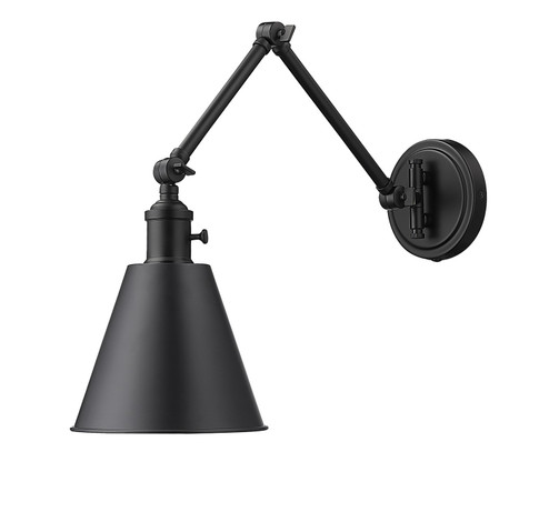 Gayson One Light Wall Sconce in Matte Black (224|349S-MB)