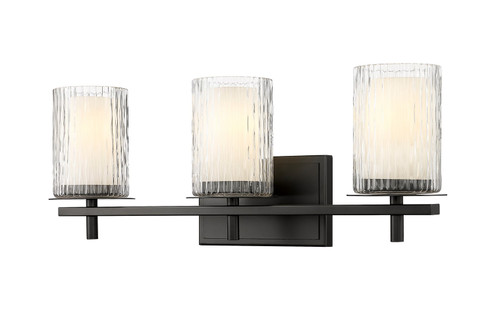 Grayson Three Light Vanity in Matte Black (224|1949-3V-MB)