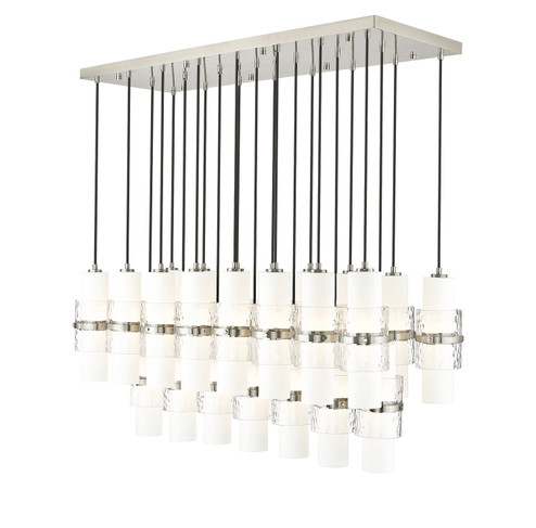 Cayden 23 Light Linear Chandelier in Brushed Nickel (224|1946P-23L-BN)