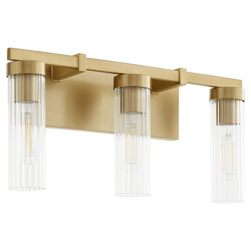 Kilbey Three Light Vanity in Aged Brass (19|533-3-80)