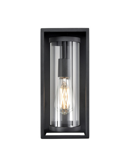 Caleb One Light Outdoor Wall Sconce in Textured Black (59|91601-TBK)