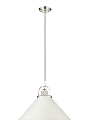 Artistan One Light Pendant in Polished Nickel/Matte White (59|20901-PN/MW)