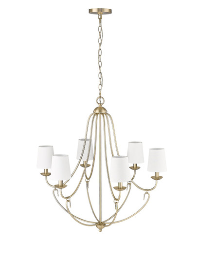 Eisley Six Light Chandelier in Modern Gold (59|12106-MG)