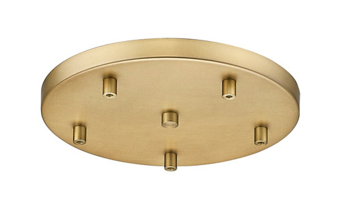 Multi Point Canopy Five Light Ceiling Plate in Modern Gold (224|CP1205R-MGLD)