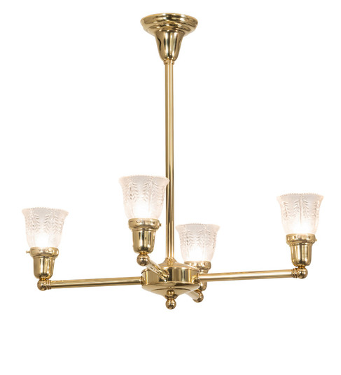 Revival Four Light Chandelier in Polished Brass (57|271776)