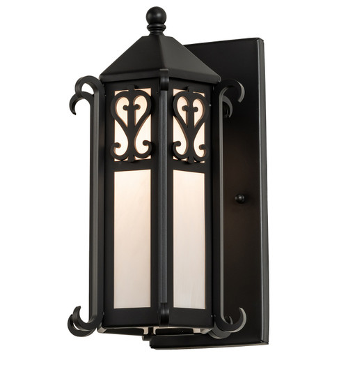 Caprice One Light Wall Sconce in Black Metal (57|265001)