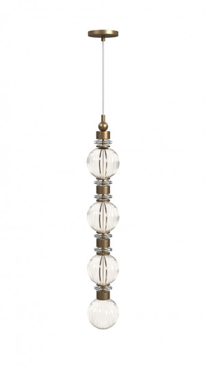 Avra LED Pendant in Aged Brass (192|HF7904-AB)
