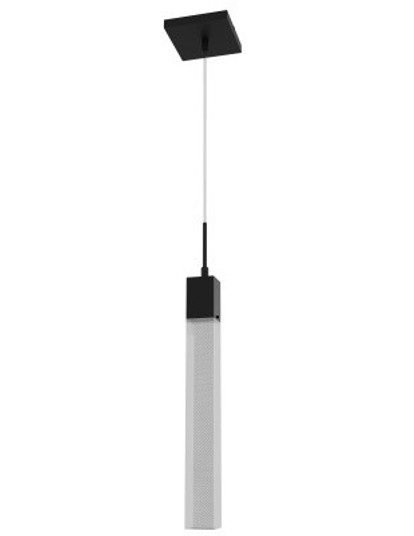 The Original Glacier Snow Avenue One Light Pendant in Black (192|HF1901-1-GL-BK-SNW)