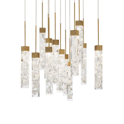 Minx LED Pendant in Aged Brass (281|PD-78013S-AB)