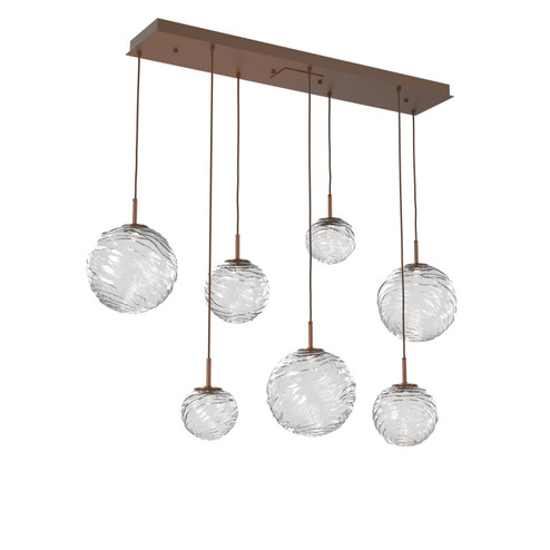 Gaia LED Linear Pendant in Burnished Bronze (404|PLB0092-07-BB-C-C01-L3)