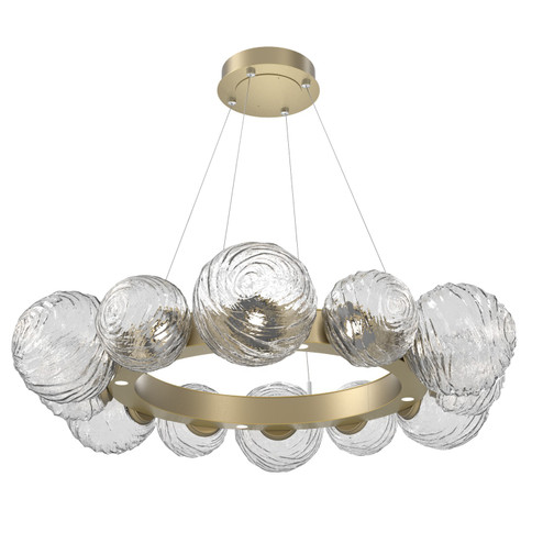 Gaia LED Pendant in Gilded Brass (404|CHB0092-39-GB-C-CA1-L3)