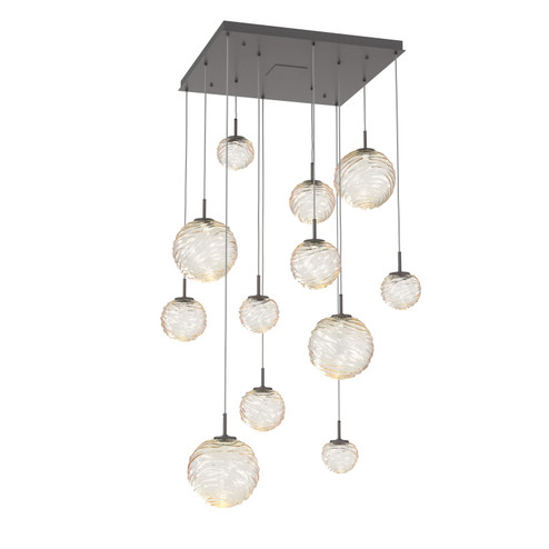 Gaia LED Pendant in Graphite (404|CHB0092-12-GP-A-C01-L1)