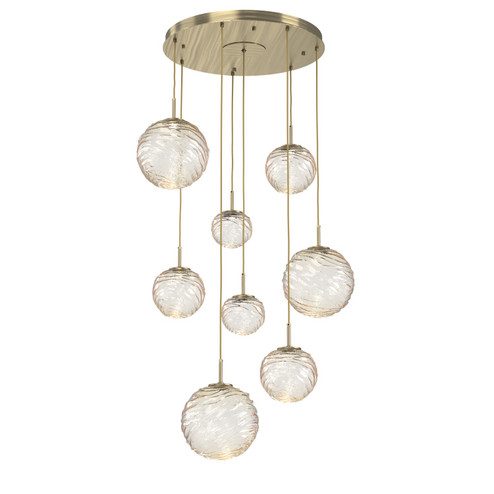 Gaia LED Pendant in Heritage Brass (404|CHB0092-08-HB-A-C01-L3)