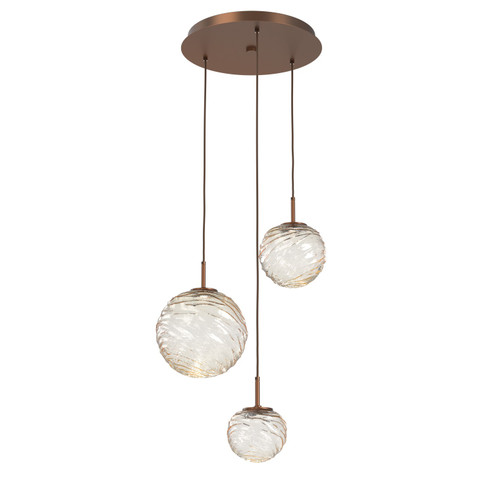 Gaia LED Pendant in Burnished Bronze (404|CHB0092-03-BB-A-C01-L3)