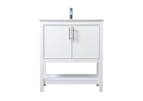 Everett SIngle Bathroom Vanity in White (173|VF26630WH)
