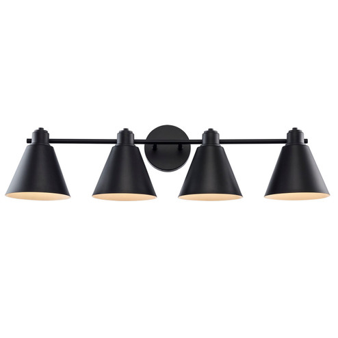 Four Light Vanity in Black (110|22594 BK)