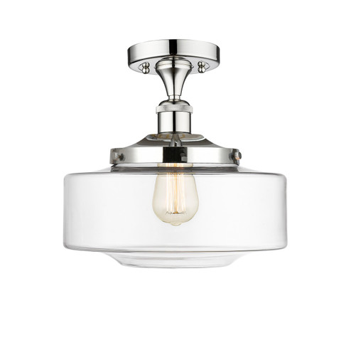 Franklin Restoration LED Semi-Flush Mount in Polished Chrome (405|616-1F-PC-G692-12)