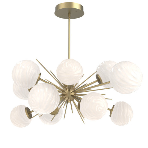 Gaia LED Chandelier in Gilded Brass (404|PLB0092-0D-GB-WL-001-L3)