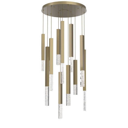 Axis LED Chandelier in Gilded Brass (404|CHB0097-11-GB-GC-C01-L3)